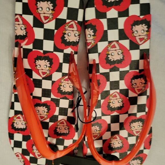 BRAND NEW BETTY BOOP WOMEN'S FLIP FLOP THONG SANDAL - Picture 5 of 15